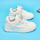 Warrior children's shoes for boys and girls, white shoes, button sports shoes, running shoes, sneakers WZ(CL)-0305 white 35