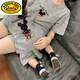 Little Yellow Duck Parent-Kind-Sommerkleidung 2025 Neue Familie drei und vier Familienfamilienmodmutter und Tochter Kleidung Bruder und Schwester Kleidung T-Shirt Kurzarm SQ686: Ragsaw 120 Männerbaby