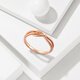 Chao Hongji Zhijian Qingying 18K gold ring women's color gold rose gold bracelets as a birthday gift for girlfriend, women's size 14