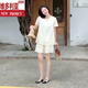 Victoria's style 2025 summer new fashionable and fashionable versatile short-sleeved hollow casual top wide-leg slimming shorts suit for women, off-white two-piece set S recommended 80-100Jin [Jin equals 0.5 kg]