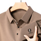 
Woodpecker pure cotton long-sleeved T-shirt men's spring and summer high-end markless lapel polo shirt loose elastic unironed top men's long-sleeved 2629 gray 2XL 180 suggestions 150-165Jin [Jin equals 0.5 kg]