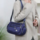 New large capacity waterproof nylon European and American fashion trends for women with large capacity simple and versatile retro one-shoulder crossbody bag black