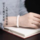 Hongliangyuan Selected Hetian Jade Loose Bead Bracelet Genuine Clear Water Beads White Jade Bracelet Old Type Bucket Beads Men's and Women's Accessories with Beads Deep Clear Water Hetian Jade-11*12MM*1