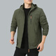 
VIIBEST9898 Cross-border casual jacket autumn and winter outdoor windproof charge plus velvet hooded casual jacket sports clip black M