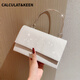 Kalkulat/scharfes neues silber weißes Nachtclub DJ Handtasche Arbeitstasche Karaoke Fußtechniker tragbares Abendessen Kleid Silber_glitter Material