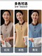 Wan JIA YI LAI Property Cleaning Lapel Short Sleeve Workwear Customized Convenient Hotel Cinema Shopping Mall Aunt Cleaner Suit Women's Summer [with Pockets] Beige Top MS-9905 M