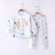 Lamb Dudu baby underwear set pure cotton baby split autumn clothes and autumn pants cotton children's home clothes cute spring pink 12034 73