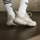 adidas「增嗨鞋」HAIWEE经典复古运动老爹鞋男女阿迪达斯三叶草   灰白/米色   40