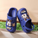 Babudou (Bobdog) Kinderlochschuhe 2025 Sommerjungen tragen Hausschuhe für Frauen kleine, mittlere und große Kinder tragen resistente Sandalen Strandschuhe Deep Baolan 26-27