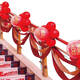 
Yonghuan wedding supplies wedding room layout stairs handrails drawing flower red yarn veil balloon decoration set wedding scene 9901 set meal