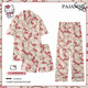 
Shiganu 2025 new summer women's pajamas three-piece set pudding dog short-sleeved home clothes large size cute couple outfit Spring Qixi Festival Yunduo Cotton-J9901# Paradise Puppy Three-piece Set M [Suggestion 75-100Jin [Jin equals 0.5 kg]]