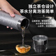 LISM纯钛保温杯高颜值茶水分离礼品商务定制送爸妈老师女友泡茶杯 商务黑-礼盒装 500ml