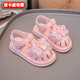 Lingkaqi atmungsaktiv und rutschfeste Mädchen Sandalen Süße Bogen Kulomi Sommer Neue Kinderschuhe Anti-Schlupf-Mode-vielseitiges Mädchen DM-9902 Weiß 29 Größe 17.0cm