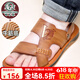 Spechts Sandalen Herren Sommer 2025 Neue Stil außen atmungsaktiven Ledersandalen echte Lederschuppen Nicht-Rutsch-Rindfleisch-Sehnen-Sohle-Strandschuhe Sandalen Männer 6227 Schwarze Rindfleisch Sehnen Sohle 44