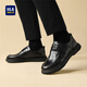 Heilan House (HLA) leather shoes men's business casual genuine leather lace-up commuting men's shoes men's HAAPXM3EBA182 black 42