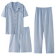 Modal Pyjamas Herren Sommer-Kurzärmel-Hemden für Herren-Heimkleidung Drei-teilige LMSJ9272 XL [125 ~ 150jin [Jin ist gleich 0,5 kg]]