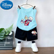迪士尼（Disney）男童夏装儿童套装夏季纯棉男宝宝短裤背心休闲运动套装洋气两件套 靛蓝背心T983+黑短裤T273 110 cm 建议身高100-110CM