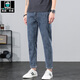 Aemape haut de gamme en jeans de pomme de qualité Spring et automne pantalon d'hommes lâches décontractés 2024 Plus Velvet court 9901 Blue et gris Single Piece 28 Circonférence de taille 2 pieds 1
