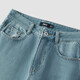 SEMER JEANS Pantalon à jambes droites de style rétro pour femmes pantalons personnalisés de pantalon d'épissage mince 103524124013a