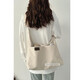 Xiaomi (MI) Leichte Leinwandtasche mit großer Kapazität Frauen einzelner Schulter-Diagonal Cross Bag College-Studenten der Klassenbeutel Freizeit und vielseitig japanisches College Beige-1049 Stoff
