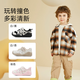 Tylanis Herumn Neues Baby Kleinkindschuhe Anti-Kicking, rutschfeste Verschleiß-resistente Männer und Mädchen Babyfunktionsschuhe weiß/schwarz 21