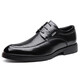 Chaussures en cuir masculin, usure formelle commerciale, chaussures de travail à lacets, costume britannique, marié, mariage, sandales en cuir creux pour hommes 6623 marron 46