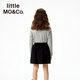Little Mo/Co. Ropa para padres e hijos Little Moco Ropa para niños 25 ropa de otoño Nuevas chicas de manga larga Top Kbe3Teet10 Flower Medium Grey 165 165/80