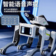Bordes Kinder KI Fernbedienungskontrolle Roboter Toy Boys Smart Black Technology Dialog kleiner elektrischer Spielzeug Geburtstag Geschenk 8006 Bullet Roboter Hund