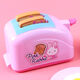 
Pink rabbit children's kitchen toys girls cooking simulation bread machine baby play house boy pizza set Pink YY17081-mini toaster collection