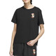 阿迪达斯（adidas）NEO短袖女装2025夏季健身训练运动服休闲透气圆领T恤半袖 IP3878黑色 110 M 推荐-120斤