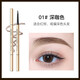 Popular small gold bar double-headed eyebrow pencil with ultra-fine head, waterproof and sweat-resistant, long-lasting, non-fading and non-fading, natural matte eyebrows 03# natural gray, suitable for light brown/black hair color, naturally anti-sweat, anti-fading, long-lasting and non-fading, makeup beginners