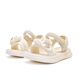 Pull back children's shoes bow sandals girls open toe beach shoes summer casual shoes WSLWZ0937 m light green 31