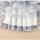 Einfache Richtung 2025 Sommer neuer chinesischer Chinese-Style-Tinten-Chiffon-Rock für das Retro Mesh A-Line Mid Rock 9906-5# Chiffon-Garn für Frauen, eine Rocklänge von Einzelgrößen 68 cm)