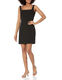 Halston Women's Kayla Dress Stretch Crepe Black 12