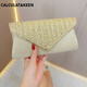 
CALCULAT/KEEN Dinner Rhinestone Bag Female Lady Temperament Banquet Clutch Wedding Party Dinner with Evening Dress Bag Black