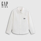 Gapu same style for boys and girls, new autumn embroidered logo cotton long-sleeved shirt 805307