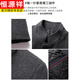 Hengyuanxiang short woolen coat men's autumn and winter wool suit men's business casual stand collar coat middle-aged dad wear gray 2XL 185 recommended 140-165Jin Jin equals 0.5 kg