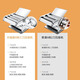 Jingyan Craftsman Noodle Machine Household Noodle Press Small Stainless Steel Noodle Pressing Machine Hand-cranked Multi-Function Rolling Noodle Making Machine