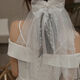 
Shantou Lincun veil and get a pearl bride Korean style pearl wedding dress wedding short face covering small veil white wedding shot Title page pearl veil