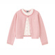 F426 offizielles Geschäft National Trend Brand Herbst Neue lässige vielseitige zweiteilige zweiteilige Pullover-Strickjacke für Frauen Pink M.