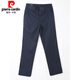Pierre cardin 2025 original single men's casual pants summer thin pure cotton loose straight solid color business trousers men's trousers new light khaki 6625-2 33