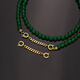 18k gold plated necklace extended chain handmade DIY beaded chain double gold extension chain - about 3.5cm style one