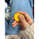 MPPMCK sensory stone ADHD hyperactivity anxiety relief artifact finger toy silicone touch plate concentration training warm color 6 pieces delivery storage box