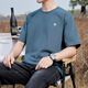 Avec du coton pur pur t-shirt à manches courtes pour hommes Ins Summer T-shirt blanc polyvalent de style Hong Kong Couples de haut à manches, de coton pur blanc Shirts à manches courtes - 1365 s [suggéré 90-115jin [Jin est égal à 0,5 kg]]]
