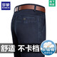 ROMON (ROMON) 2025 spring and summer new men's jeans high waist loose straight middle-aged and elderly casual pants thin trousers 3892 models black [summer] thin style 34 [waist circumference 2 feet 7]
