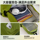 Bai Qixin school bag ins niche lightweight water-repellent waterproof high school student male and female Valentine's Day sports outdoor backpack computer backpack green letter backpack