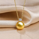 Pearl Pendant Single Mother-of-pearl Pendant Necklace S925 Silver Single Gold Bead Princess Model for Women 10mm White Pearl Model