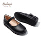 Balachi Kinderschuhe Mädchen Single Li Lederschuhe Frühling und Herbst Matte Performance Schuhe Mädchen Bühnenschuhe BL3313 Schwarz 34