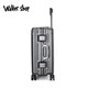 Walker Shop suitcase aluminum alloy trolley travel code box universal wheel suitcase anti-fall large capacity lightweight silent box dark gray 24 inches