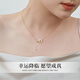Chinese Jewelry Ping An Buckle Hetian Jade Necklace Women's 2025 New Light Luxury High-Quality Pendant Birthday Gift for Girlfriend